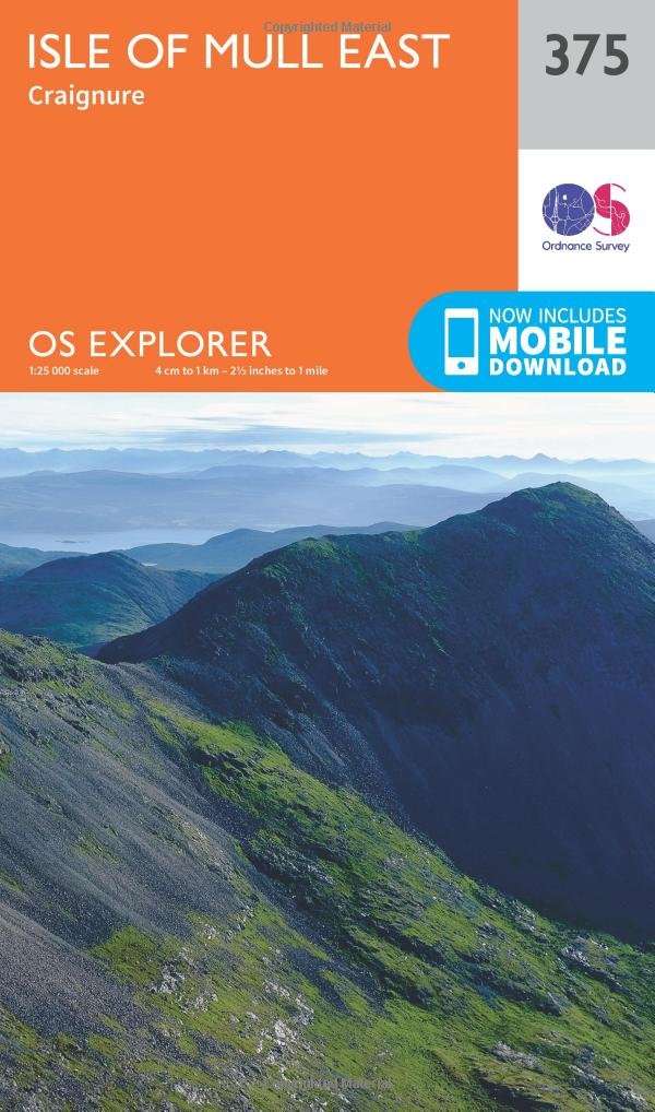 Isle of Mull East Map | Craignure | OS Explorer Map 375