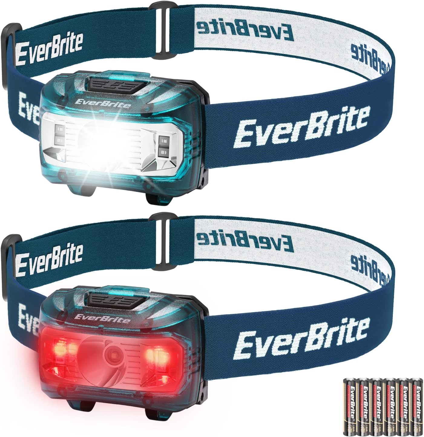 EverBrite LED Head Torch (2 Pack, Blue)