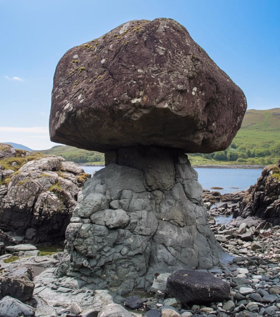 Croggan Mushroom Stone Isle of Mull